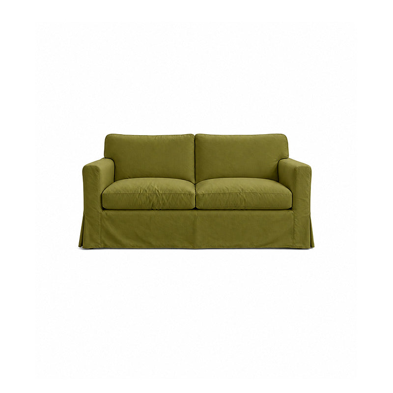 Sandby 2 Seater Sofa Cover-Velvet olive