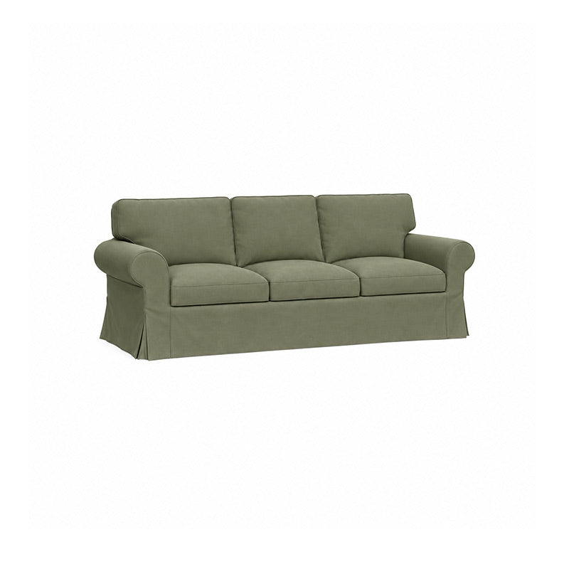 Ektorp 3.5 Seater Sofa Cover-Corduroy Olive