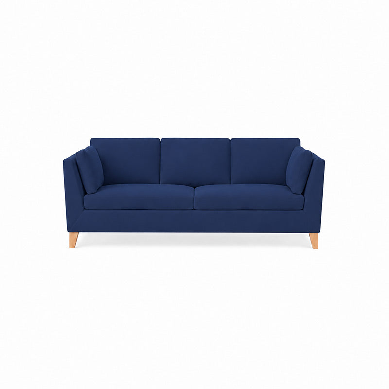Stockholm 3 Seater Sofa Cover-Canvas Deep blue