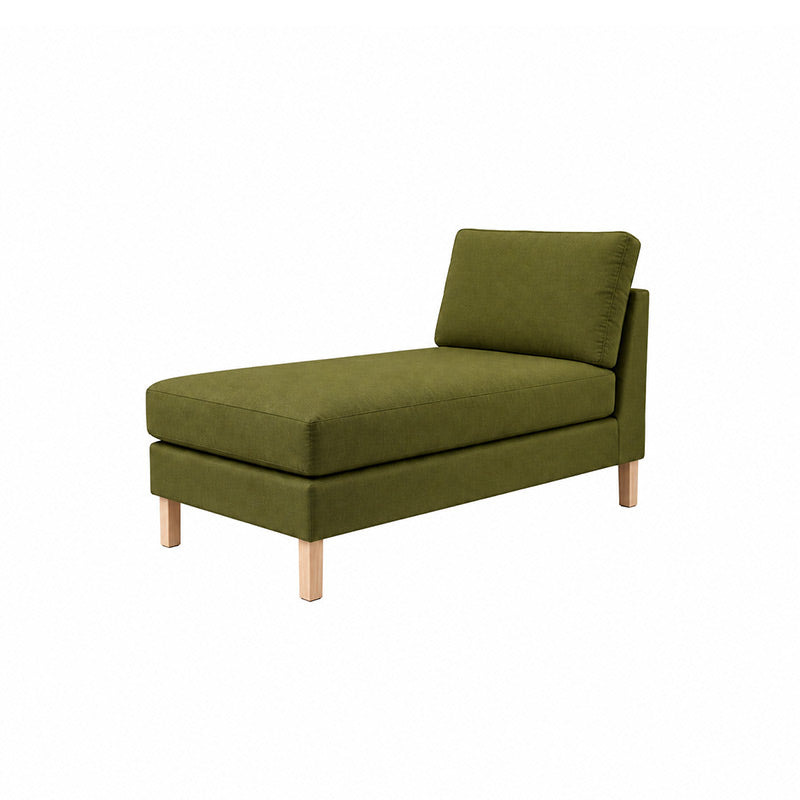 Karlstad Chaise Lounge Cover-Velvet olive
