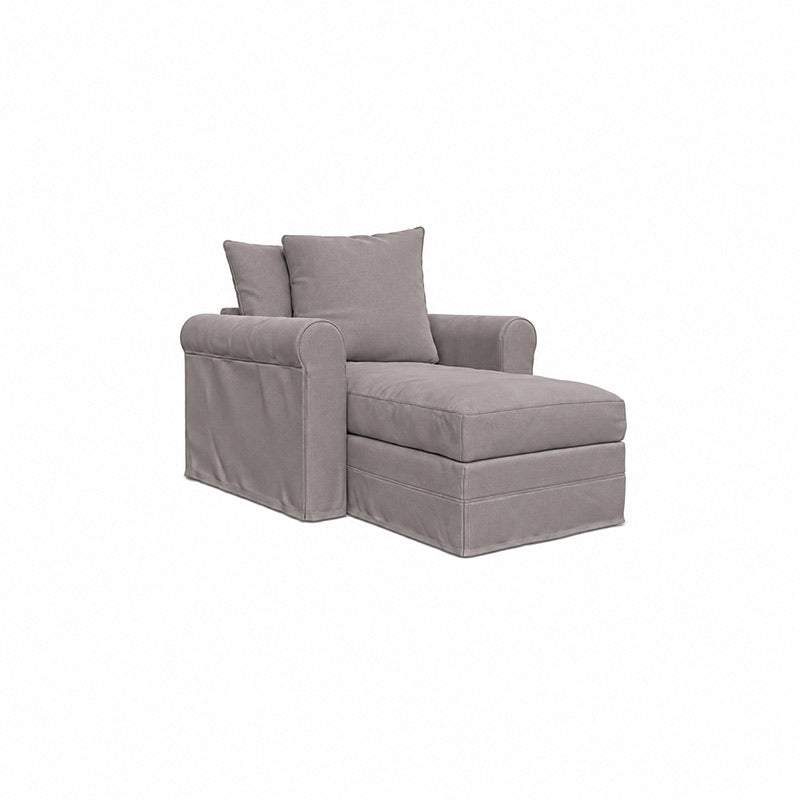 Grönlid Chaise Lounge Cover-Chenille Antelope