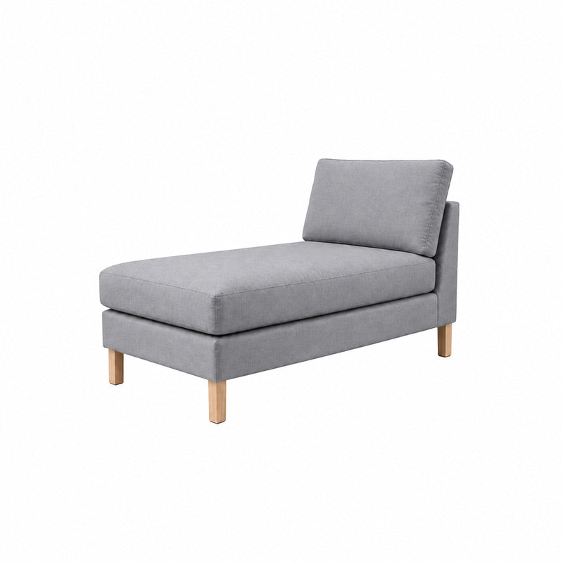 Karlstad Chaise Lounge Cover-Corduroy Gray