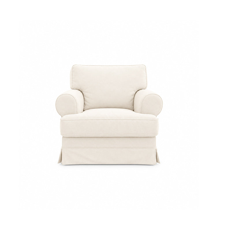 Barkaby Armchair Cover-Chenille Cream