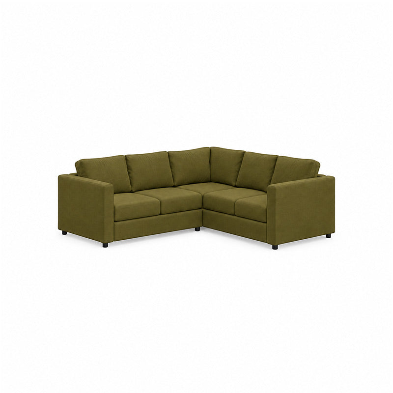 Finnala 4 Seat Corner Sofa Cover-Microfiber Olive
