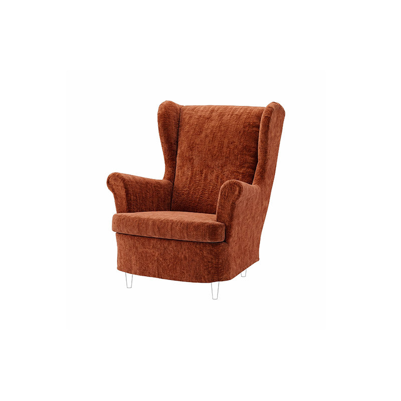 STRANDMON Armchair Cover-Chenille Terracotta