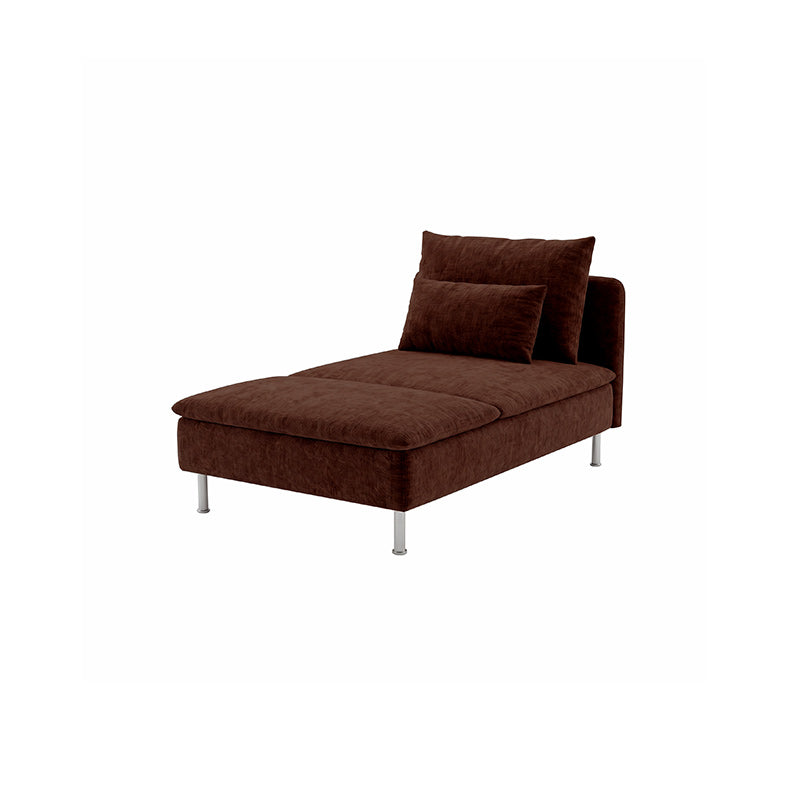 Funda para Chaise Longue SODERHAMN - Chenilla Marrón Castaño