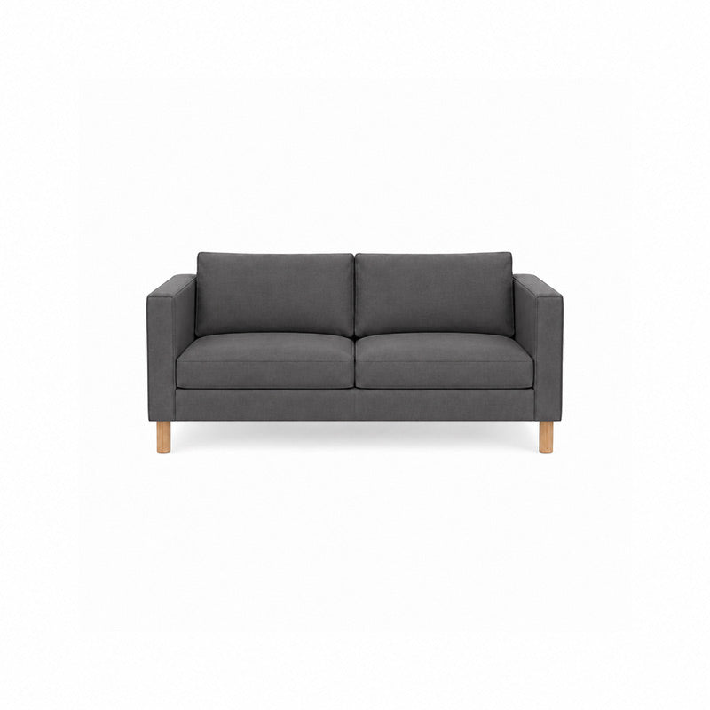 Karlstad 2 Seater Sofa Cover-Velvet gray