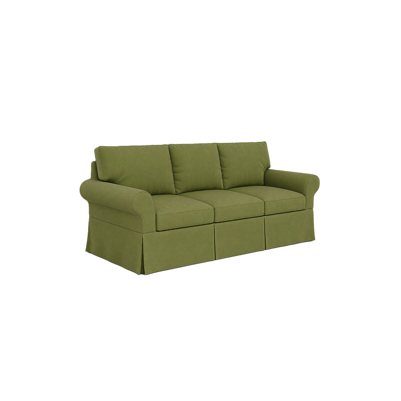 POTTERY BARN Basic 3-Seater Sofa Cover-Microfiber Olive