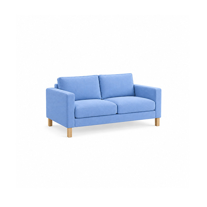 Parup Loveseat Cover 2 Seat-Structural Weave powder blue