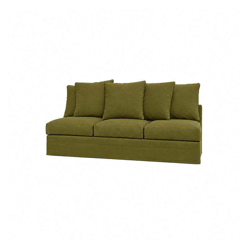 Gronlid 3 Seat Section Cover-Velvet olive