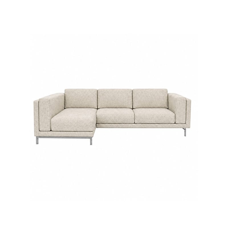 Nockeby 3 Seat Sofa with Left Chaise Cover-Patterned Weave Cream