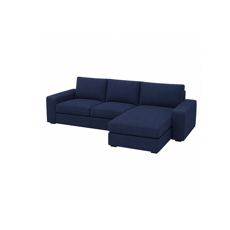 KIVIK 4-Seat Sofa Cover Set with Chaise-Chenille Midnight