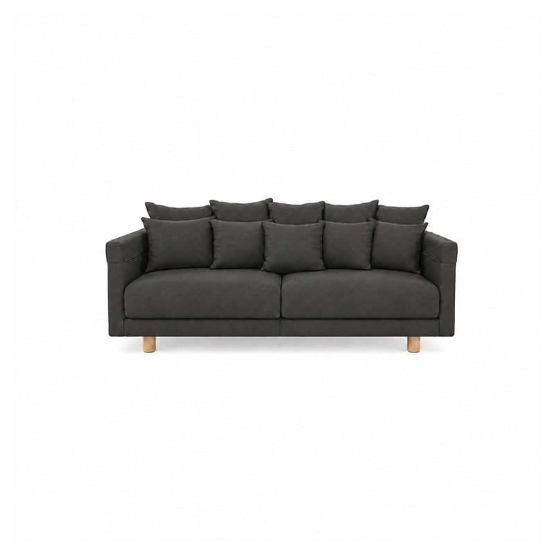 Stockholm 2017 3 Seater Sofa Cover-Canvas Charcoal