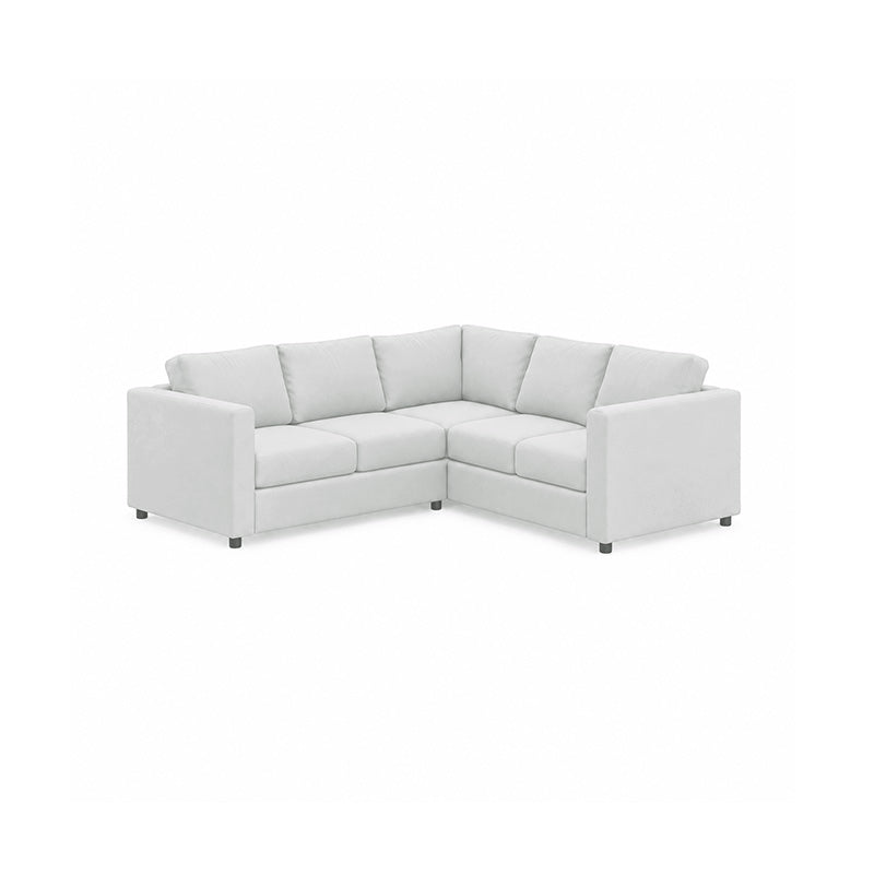 Finnala 4 Seat Corner Sofa Cover-Canvas Pure white