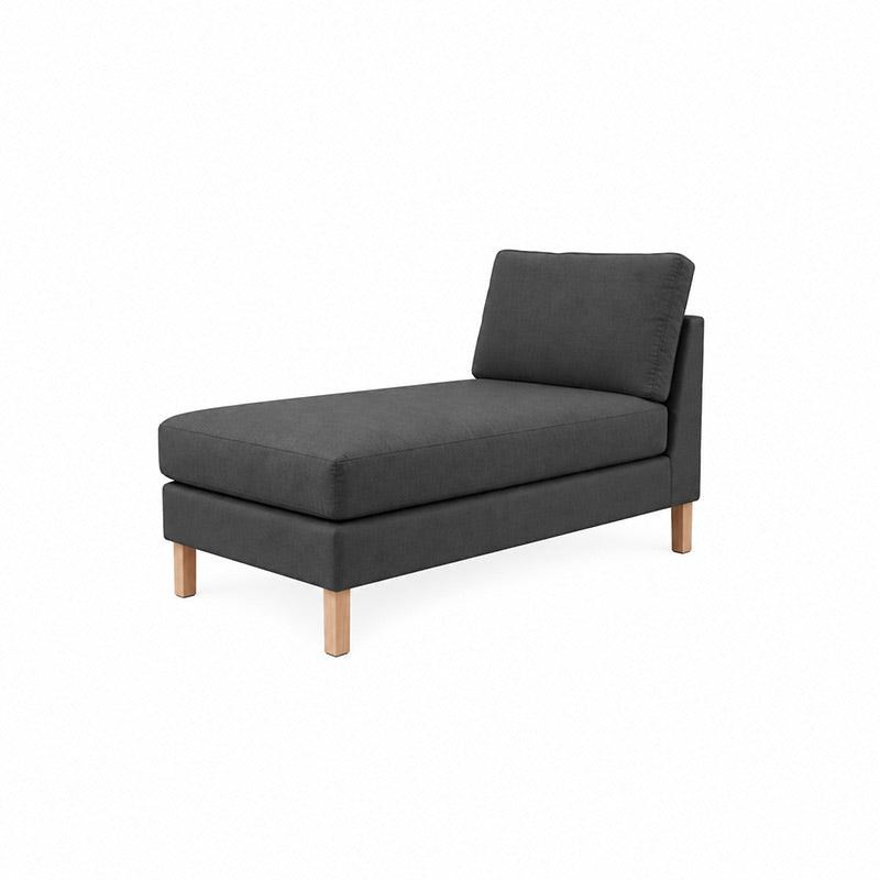 Karlstad Chaise Lounge Cover-Chenille Graphite