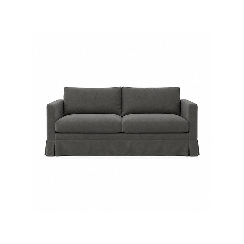 Karlstad 3 Seater Long Skirt Sofa Cover-Microfiber Ash