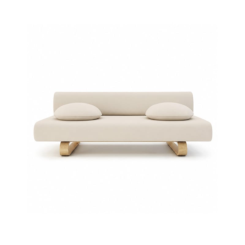 Allerum Sofa Bed Cover-Structural Weave cream