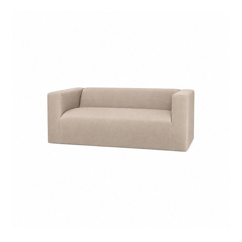 Klippan 2 Seater LongSkirt Sofa Cover-Microfiber Camel