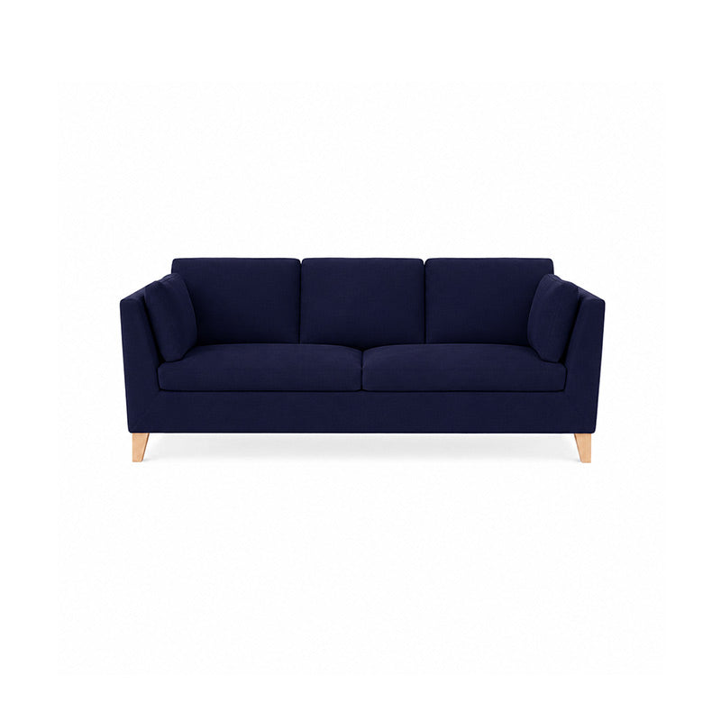 Stockholm 3 Seater Sofa Cover-Microfiber Navy blue