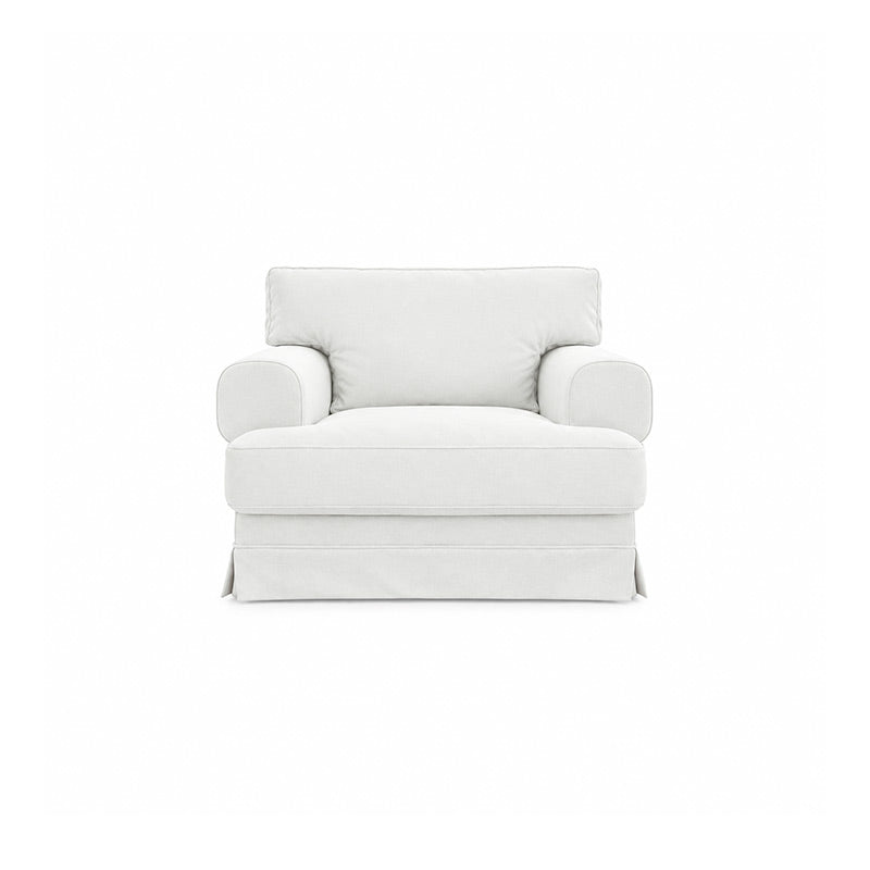 Ekeskog Armchair Cover-Denim Off white