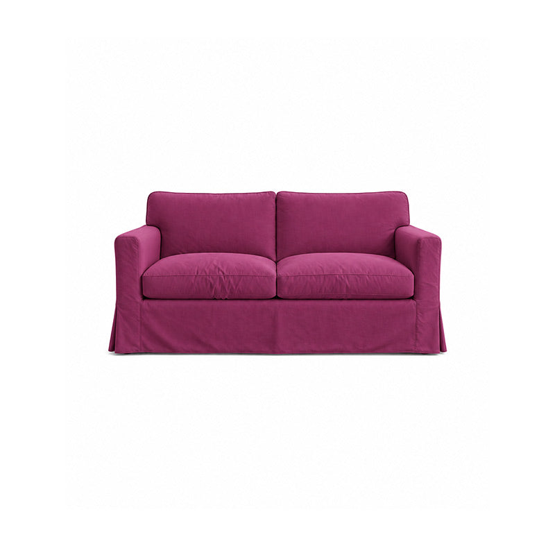 Sandby 2 Seater Sofa Cover-Canvas Berry plum