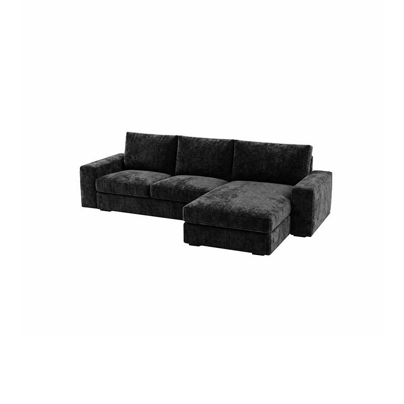 KIVIK 3-Seat Sofa Set with Chaise-Chenille Graphite
