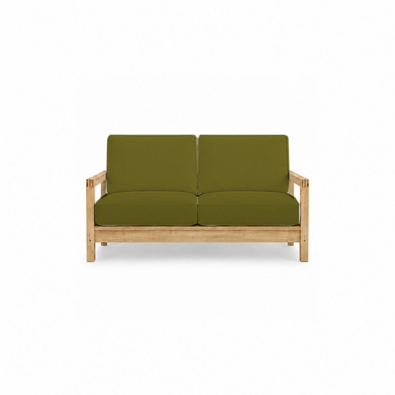 Lillberg 2 Seater Sofa Cover-Velvet olive