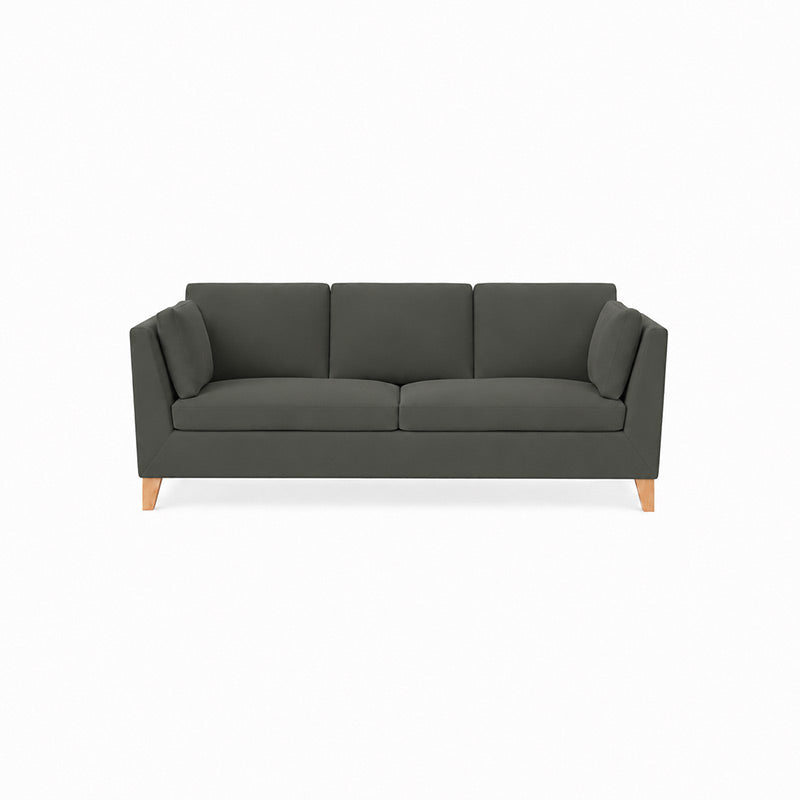 Stockholm 3 Seater Sofa Cover-Canvas Charcoal