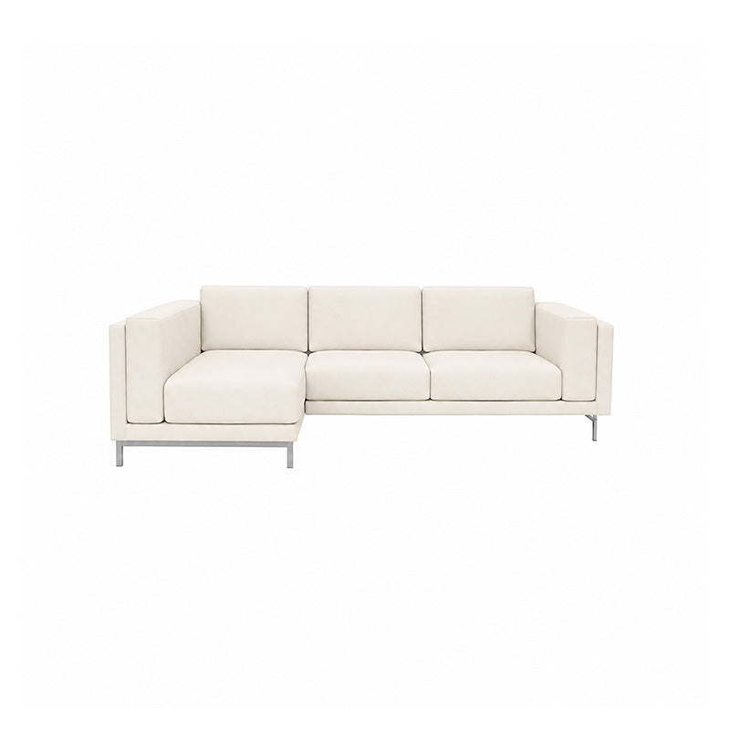 Nockeby 3 Seat Sofa with Left Chaise Cover-Structural Weave Cream