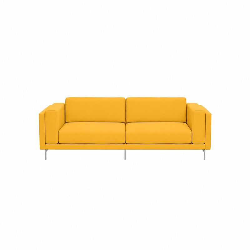 Nockeby 3 Seater Sofa Cover-Velvet Yellow