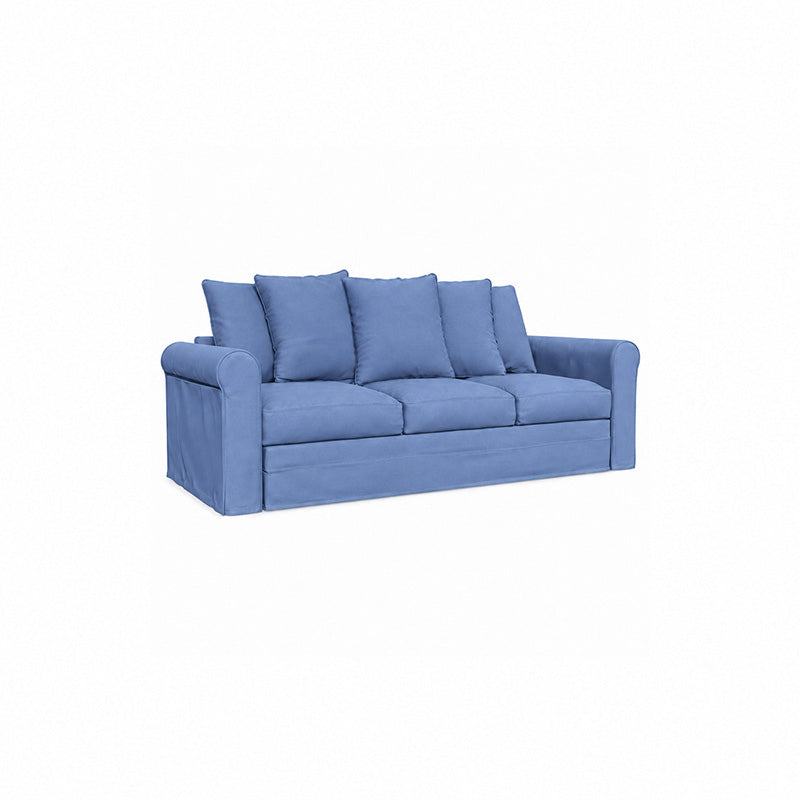 Grönlid 3 Seater Sofa Cover-Structural Weave powder blue