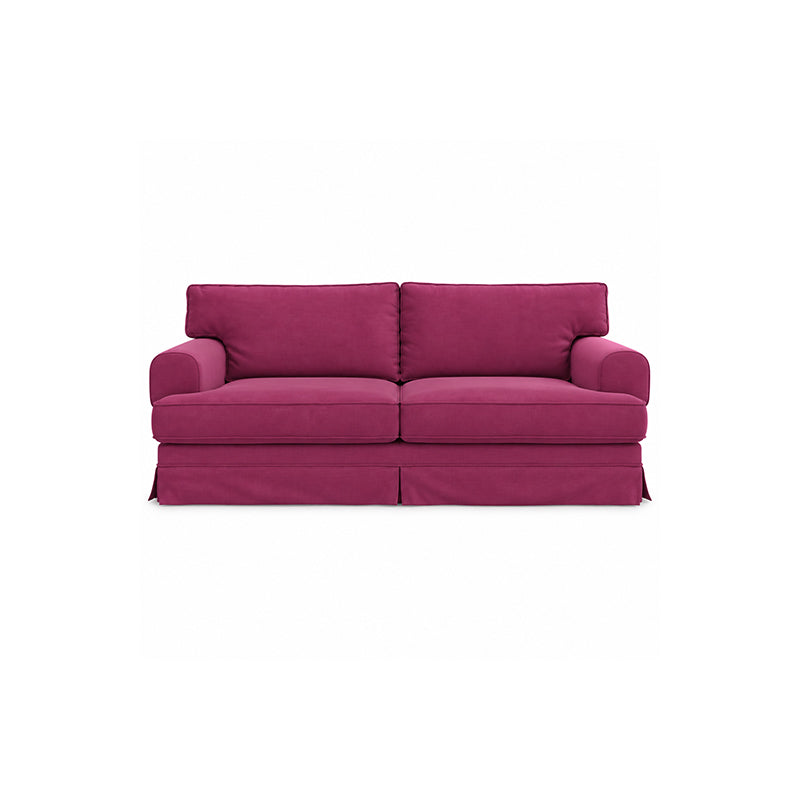 Ekeskog 3 Seater Sofa Cover-Canvas Berry plum
