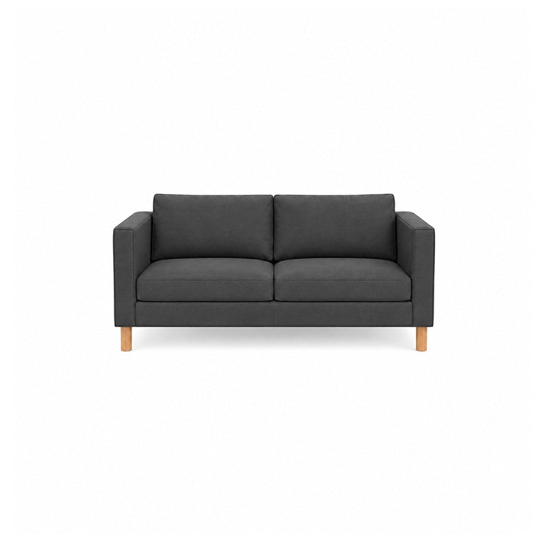 Karlstad 2 Seater Sofa Cover-Structural Weave Charcoal
