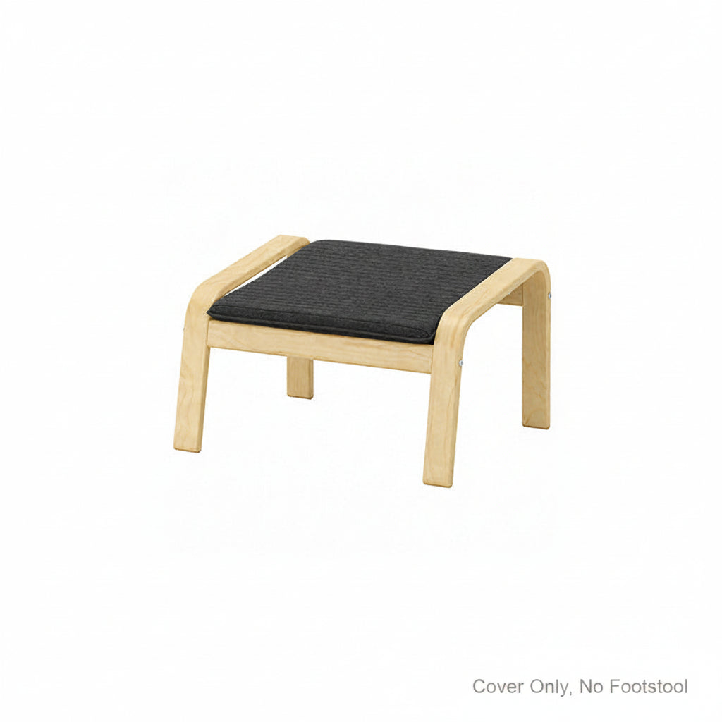 POANG Footstool Cover 2-Chenille Graphite