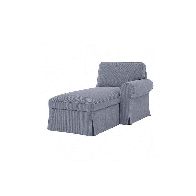 Funda EKTORP chaise longue con brazo derecho-microfibra menta
