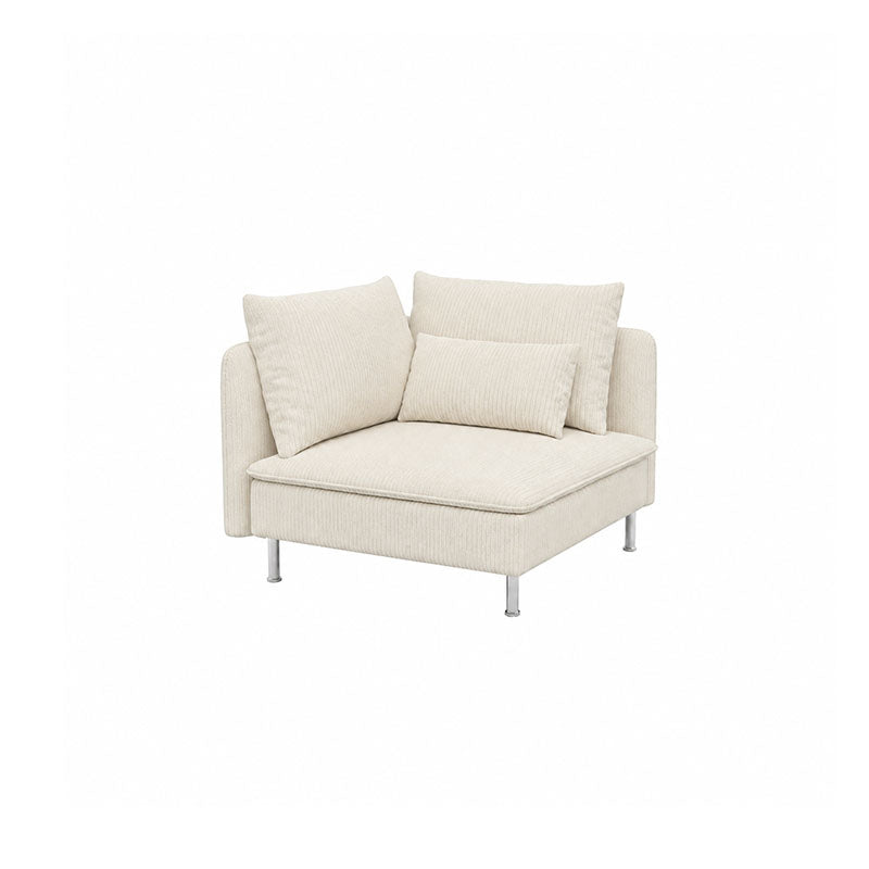 SODERHAMN Corner Section Sofa Cover-Corduroy Cream