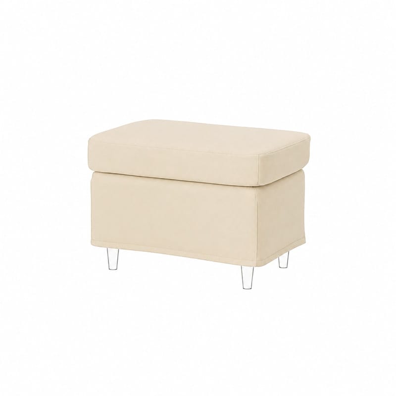 STRANDMON Footstool Cover-Corduroy Cream