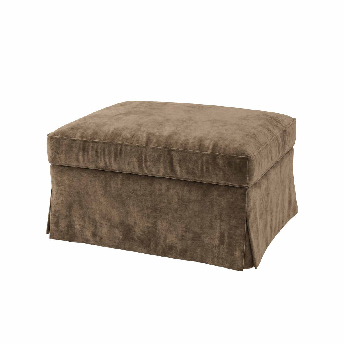 UPPLAND Footstool Cover-Chenille Antelope