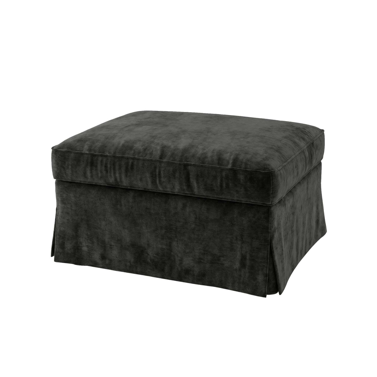 UPPLAND Footstool Cover-Chenille Graphite