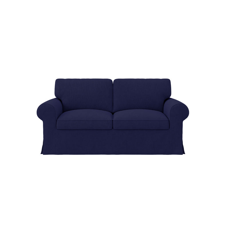 EKTORP Loveseat Cover-Microfiber Navy blue