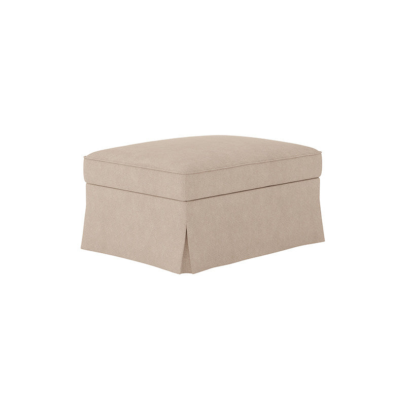 EKTORP Footstool Cover-Microfiber Camel