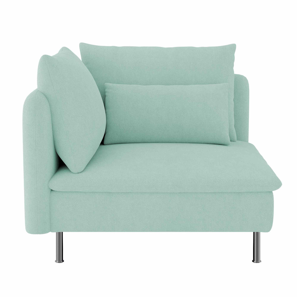 SODERHAMN Corner Section Sofa Cover-Microfiber Mint
