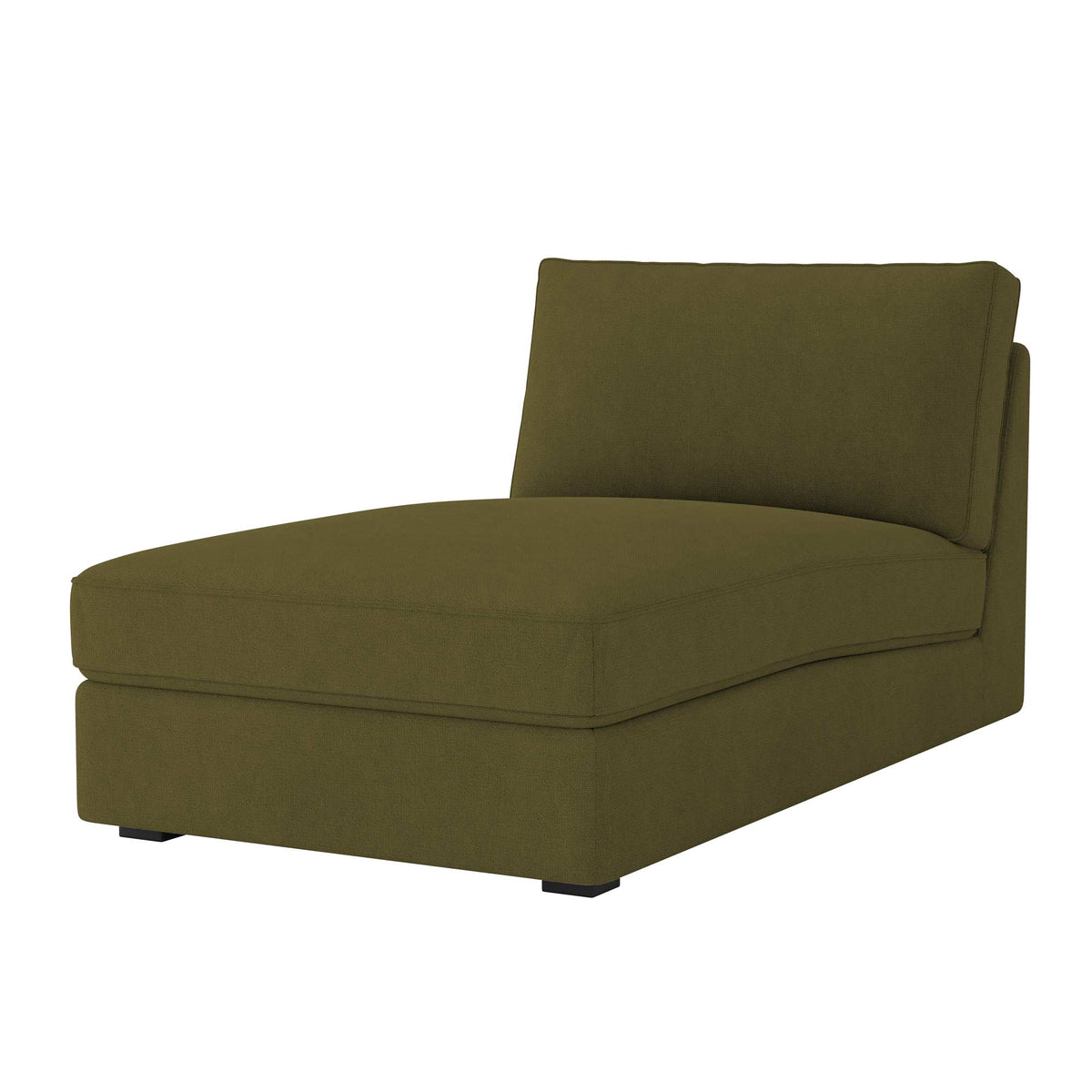 Funda KIVIK Chaise Longue - Microfibra Olivo