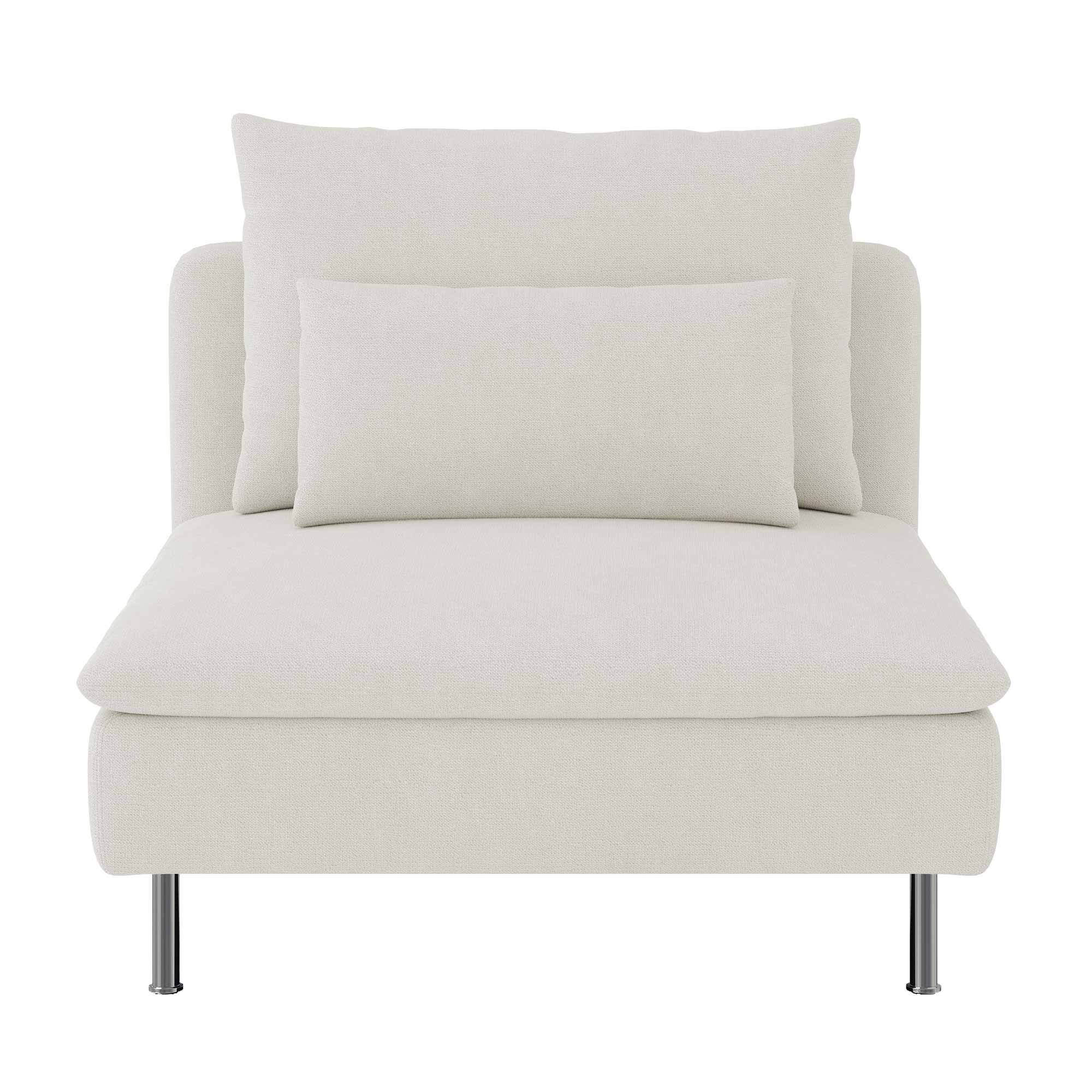 pon　IKEA Soderhamn セクション用カバー IKEA Soderhamn One Seater Section Sofa Cover in Microfiber Ivory