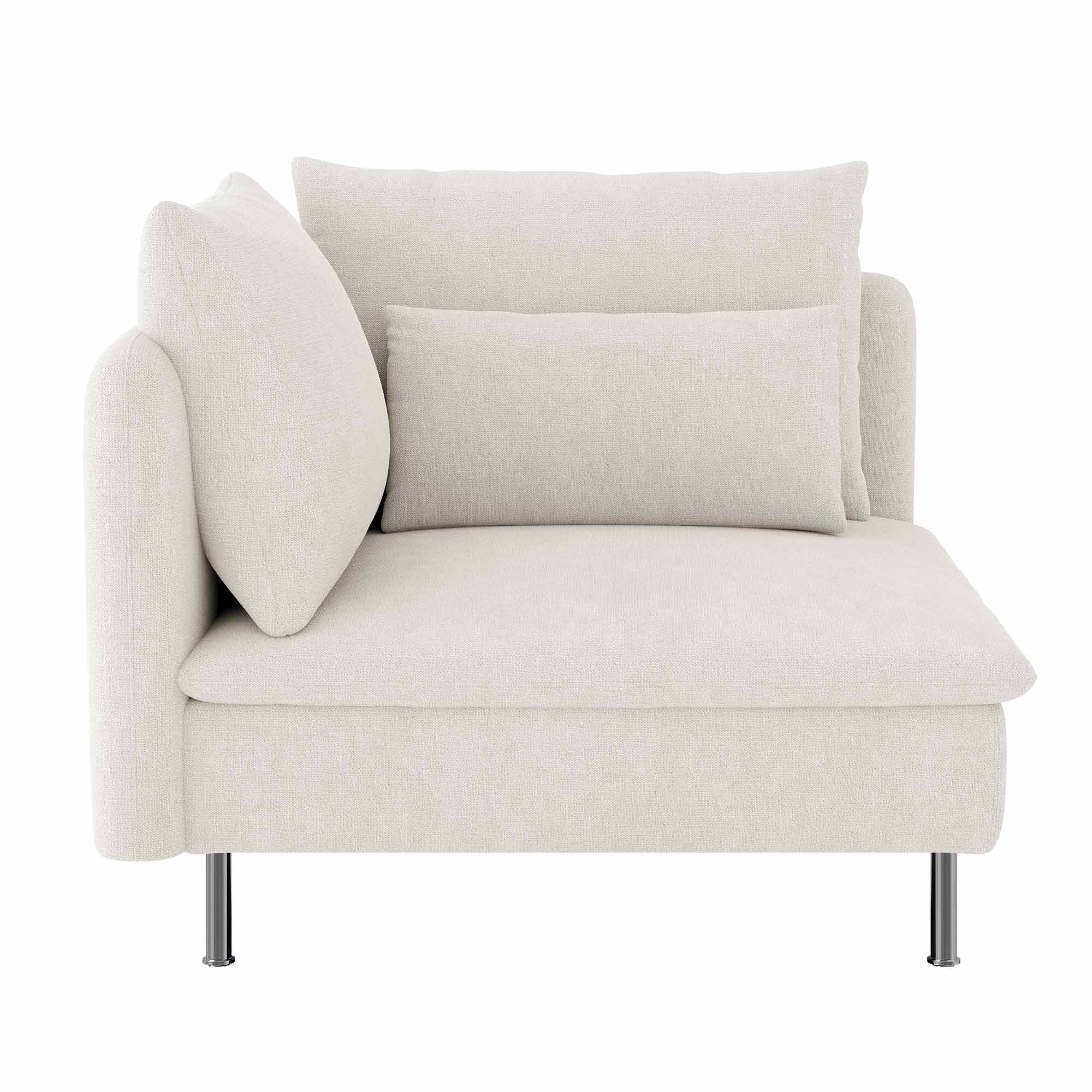 IKEA Soderhamn Corner Section Sofa Cover in Microfiber Ivory