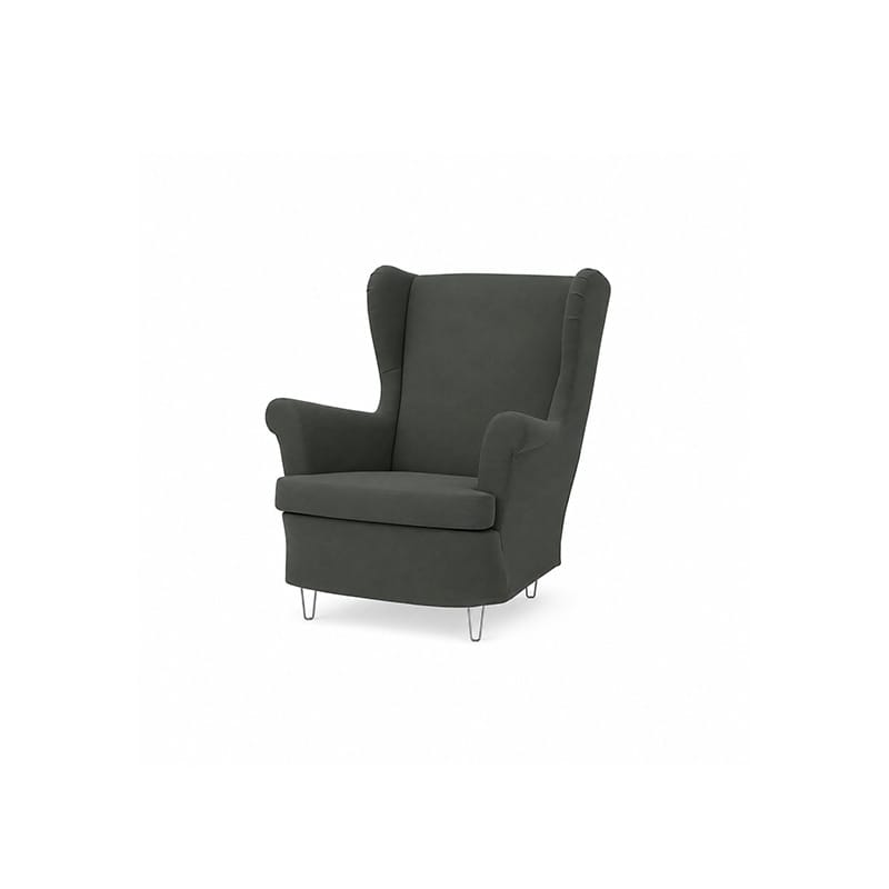 STRANDMON Armchair Cover-Canvas Charcoal