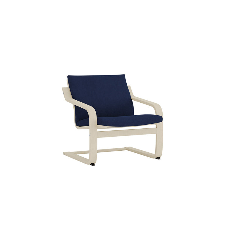 POANG Low-Back Armchair Cover-Structural Weave navy