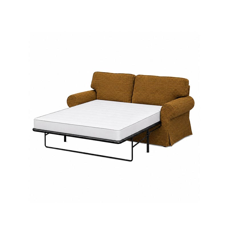 EKTORP 2-Seater Sofa Bed Cover-Patterned Weave Antique Gold