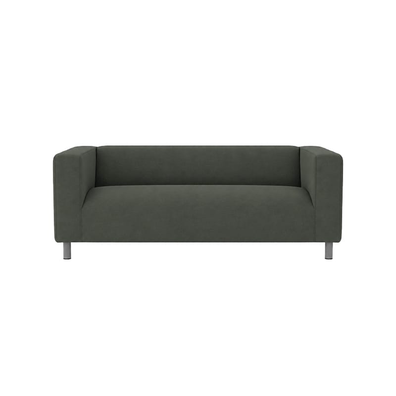 KLIPPAN Loveseat Cover-Canvas Charcoal