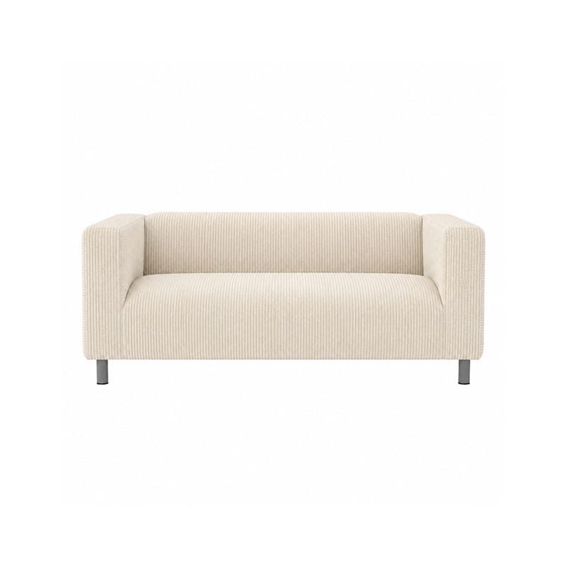 KLIPPAN Loveseat Cover-Corduroy Cream